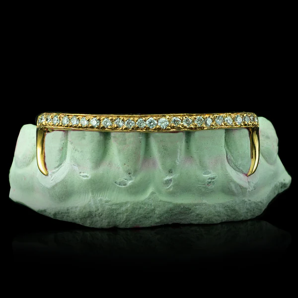 Iced Bar with Gold Fangs