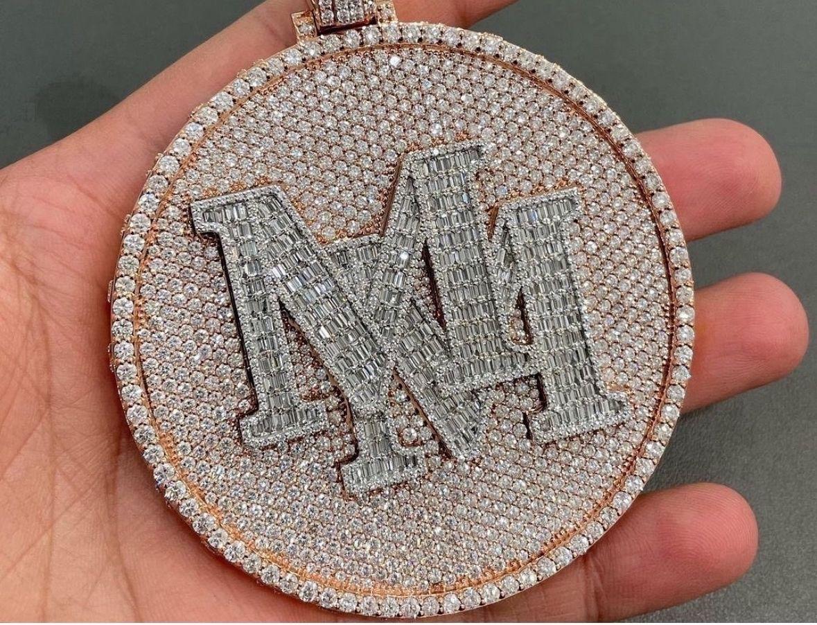 Initials Circle Pendant